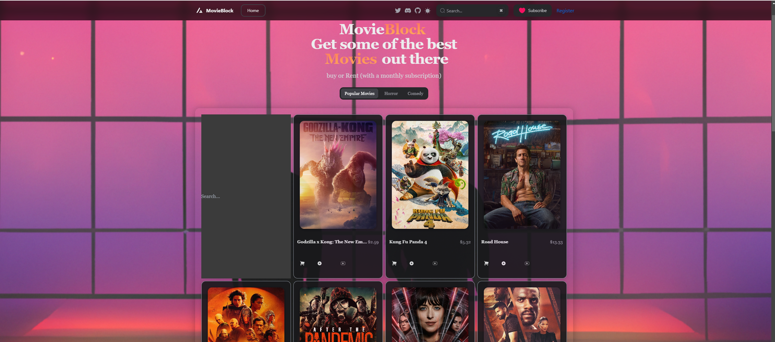 Movie Online Shop Application