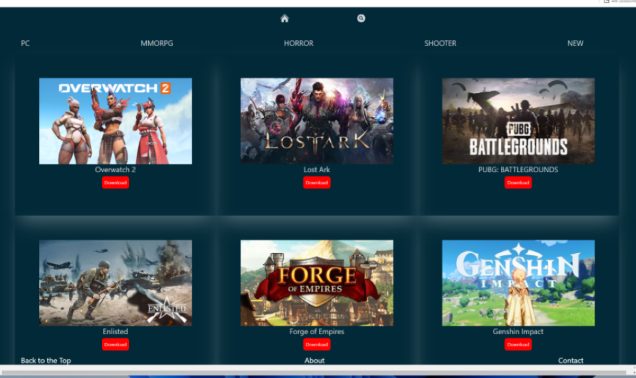 Free Games Application